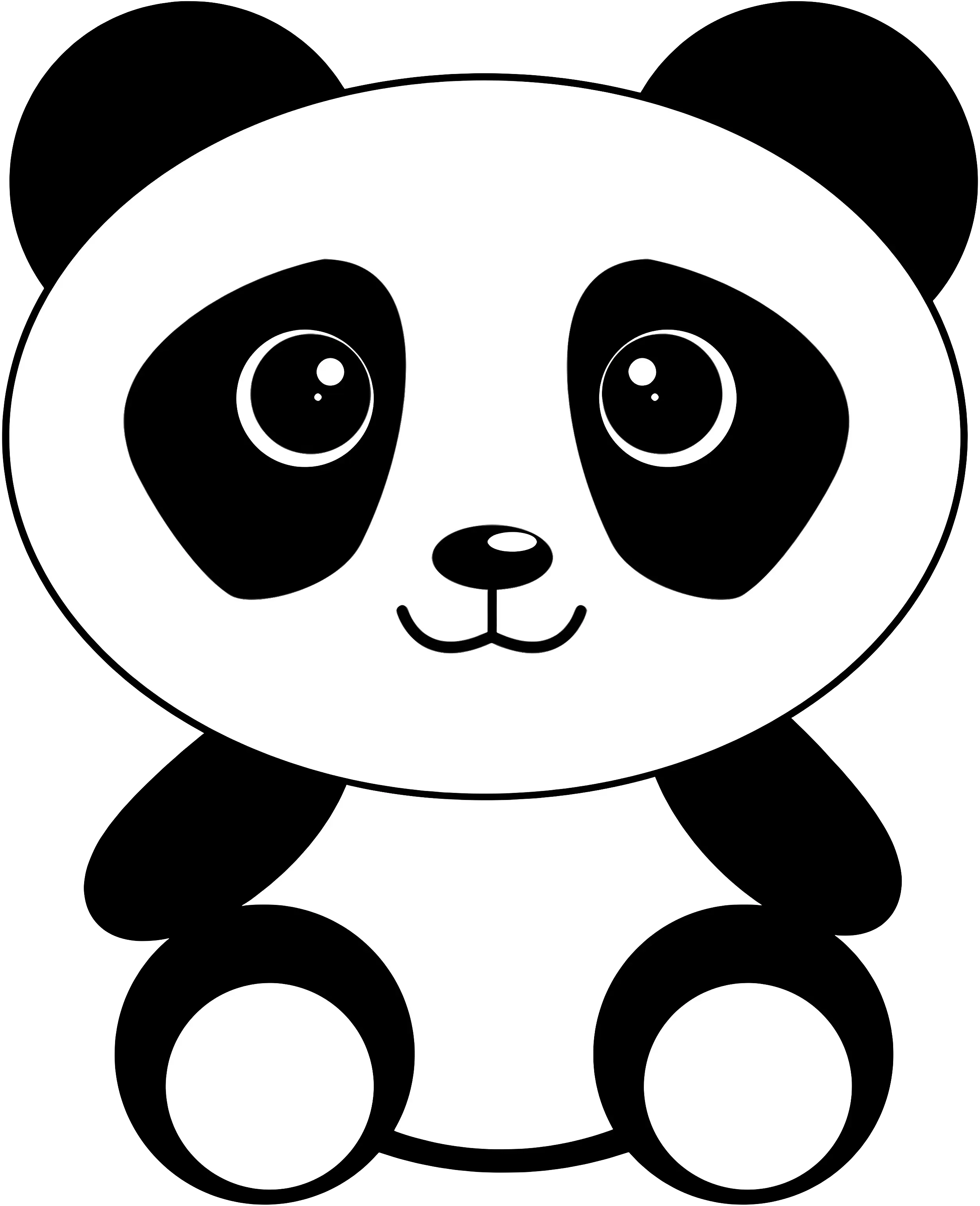 Cute Cartoon Panda Illustration