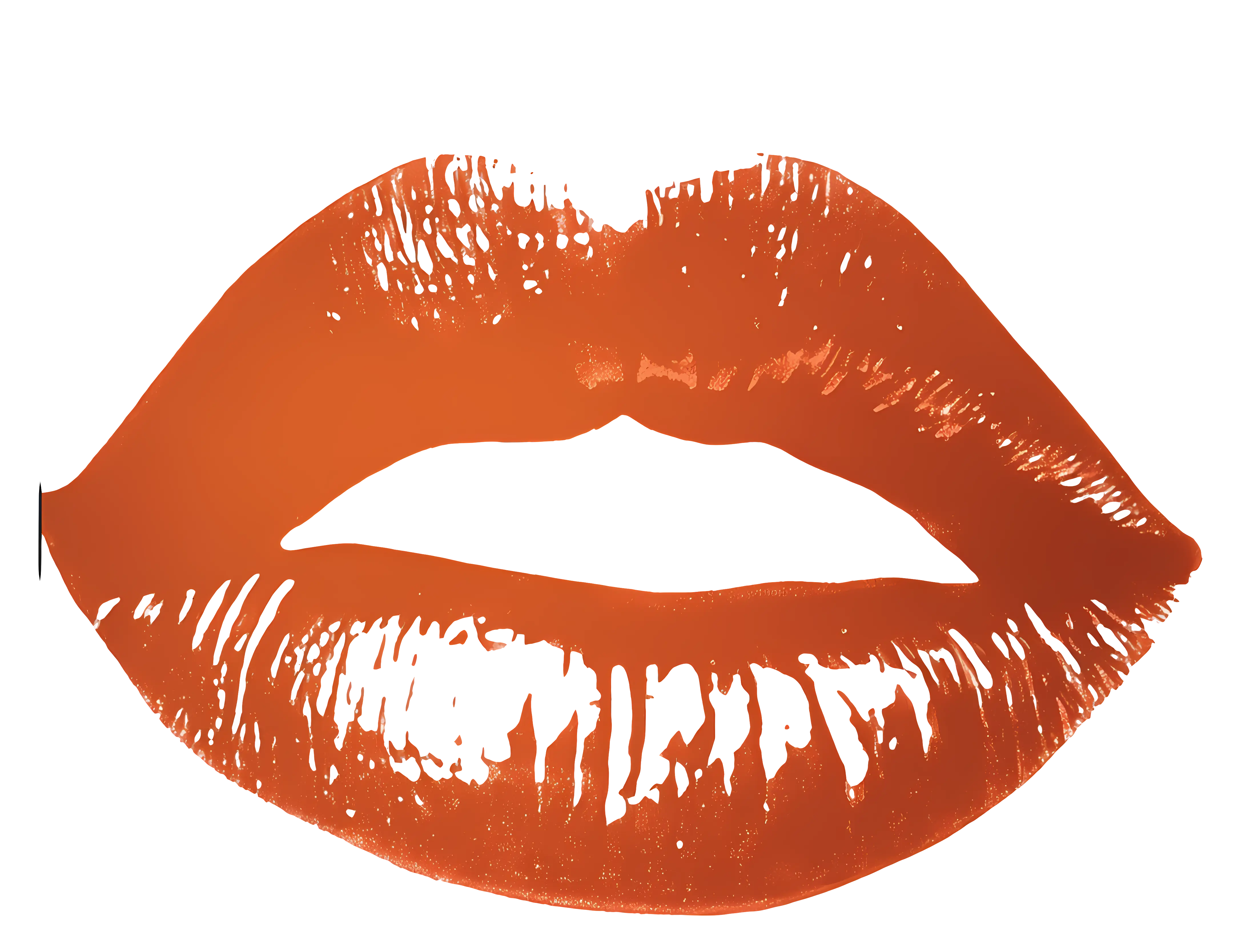 Illustration of Orange Lips