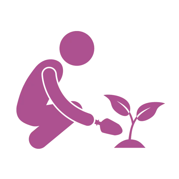 Gardener Planting Seedling