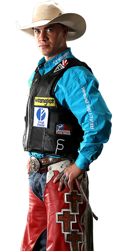 Cowboy Dressed in Rodeo Gear