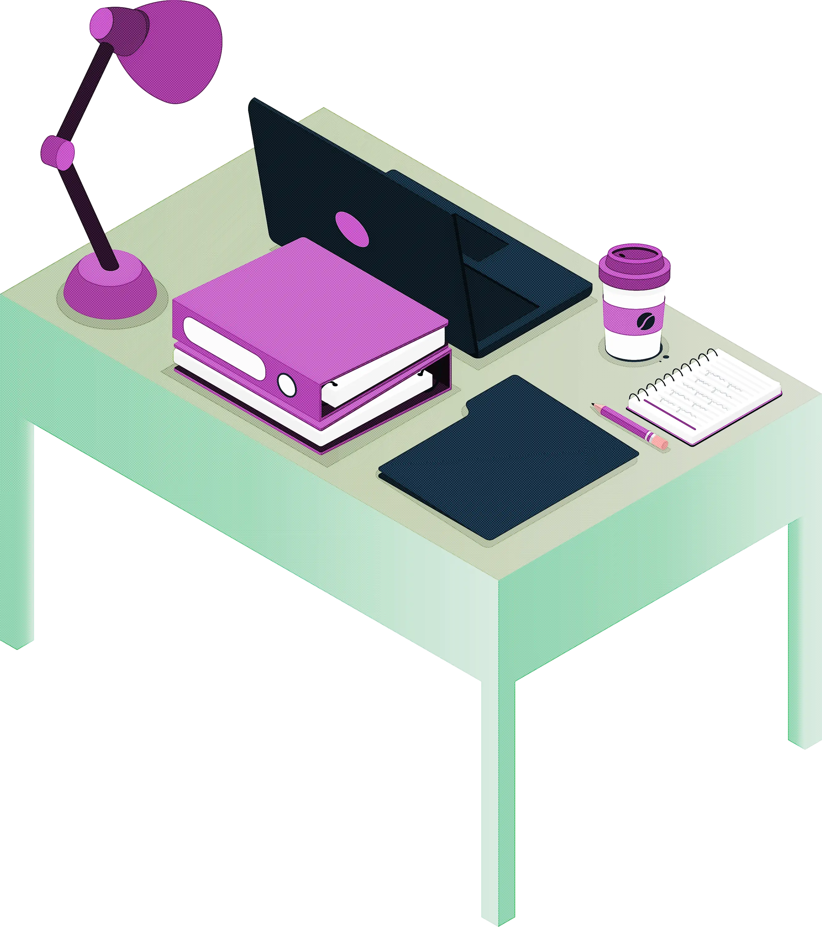 Office Desk with Accessories