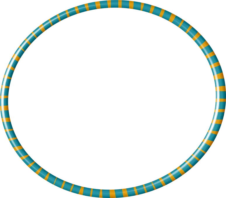 Striped Hula Hoop for Fun and Fitness