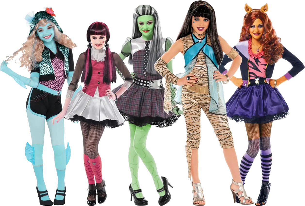 Colorful Monster High Character Costumes