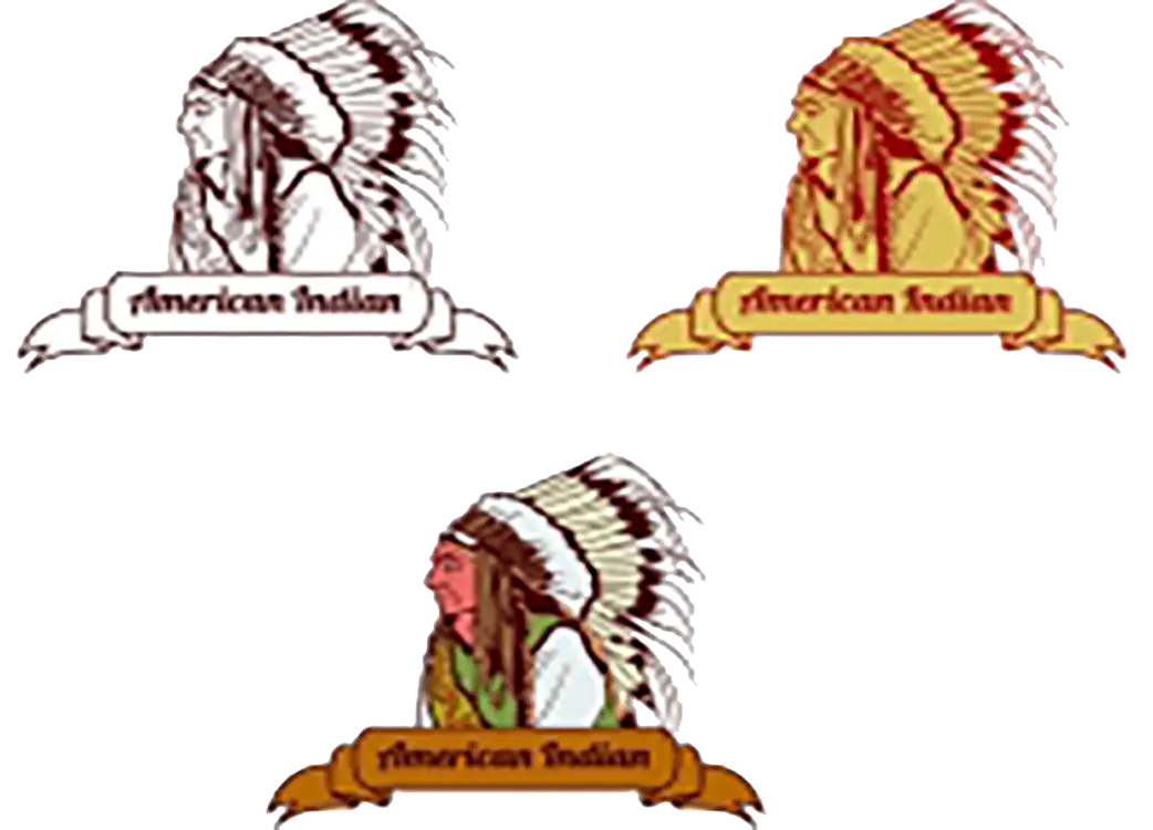 American Indian with Headdress