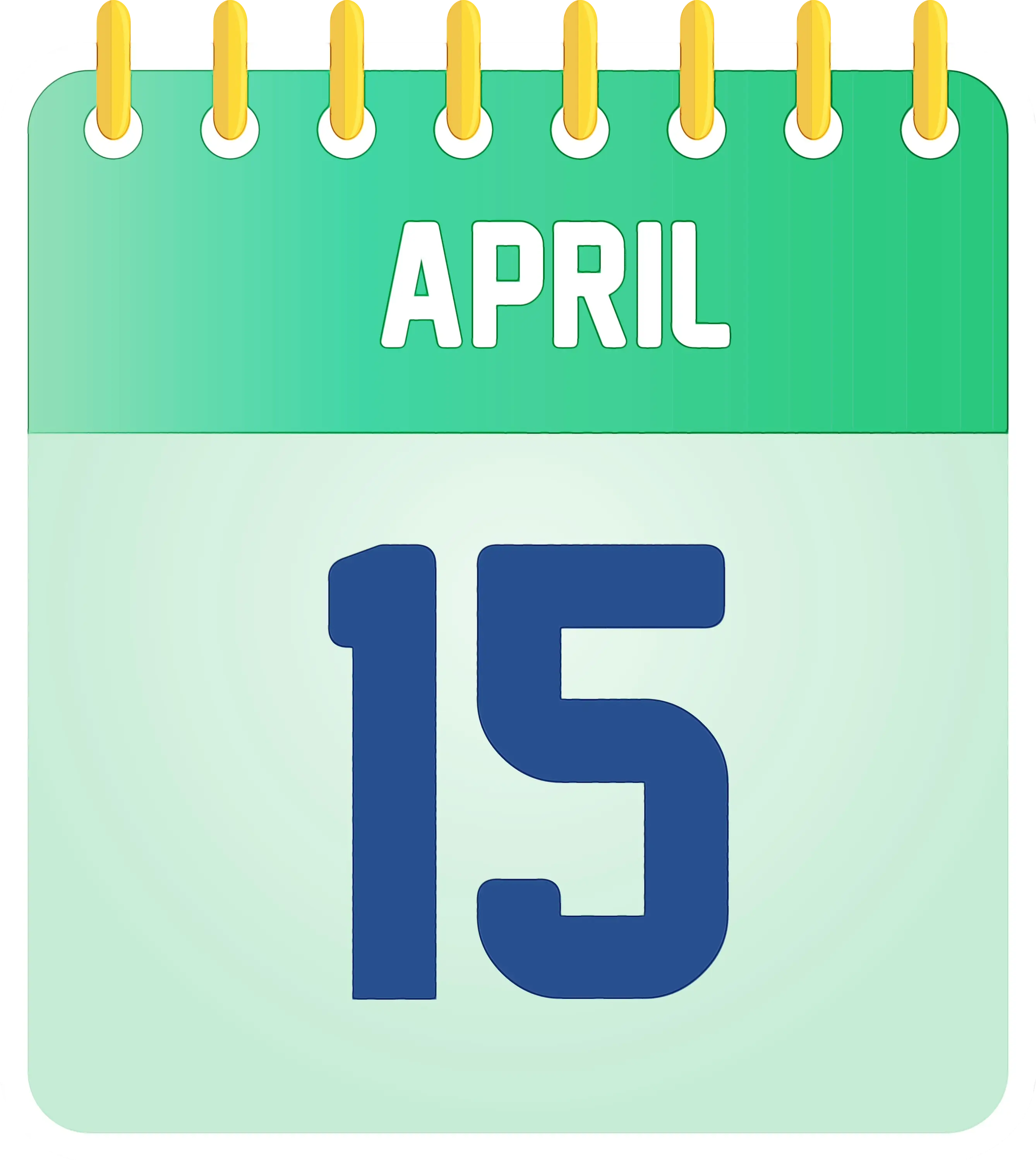 April 15 Calendar Icon