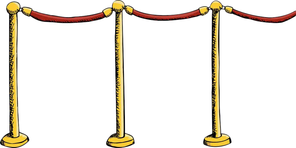 Red Rope Barrier for Event Security