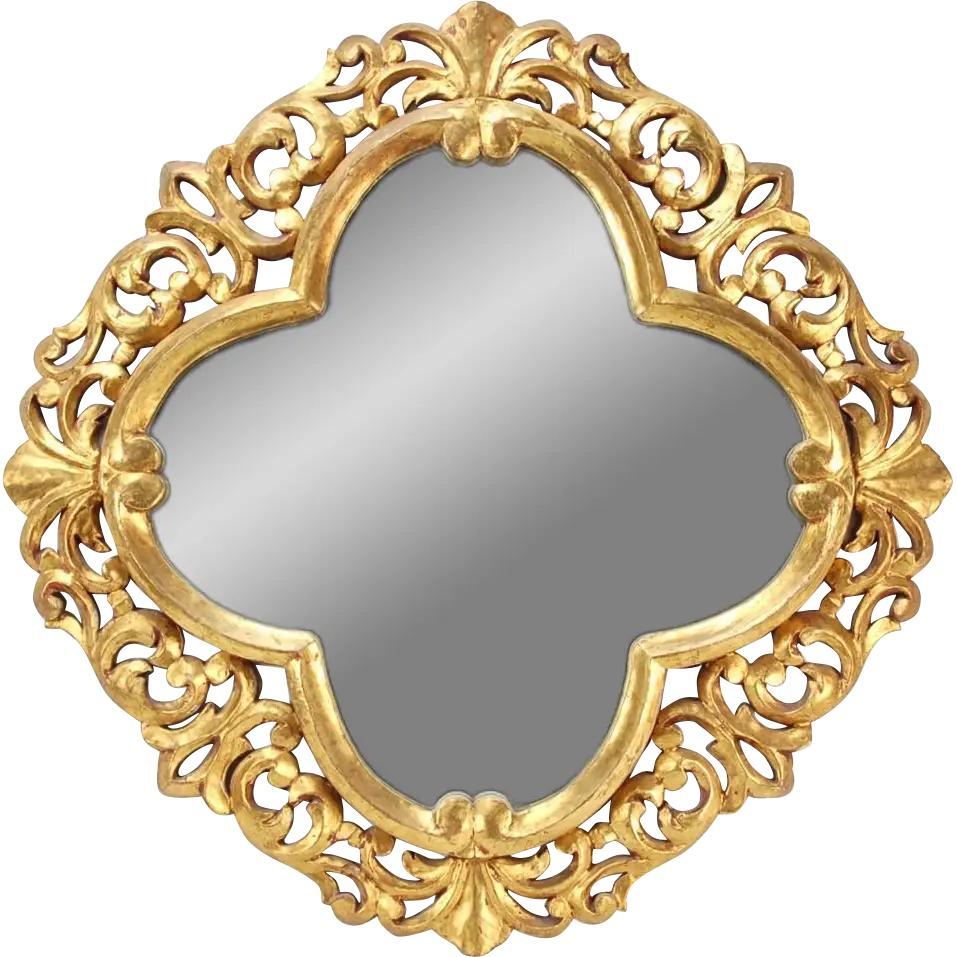 Gold Ornate Mirror Design