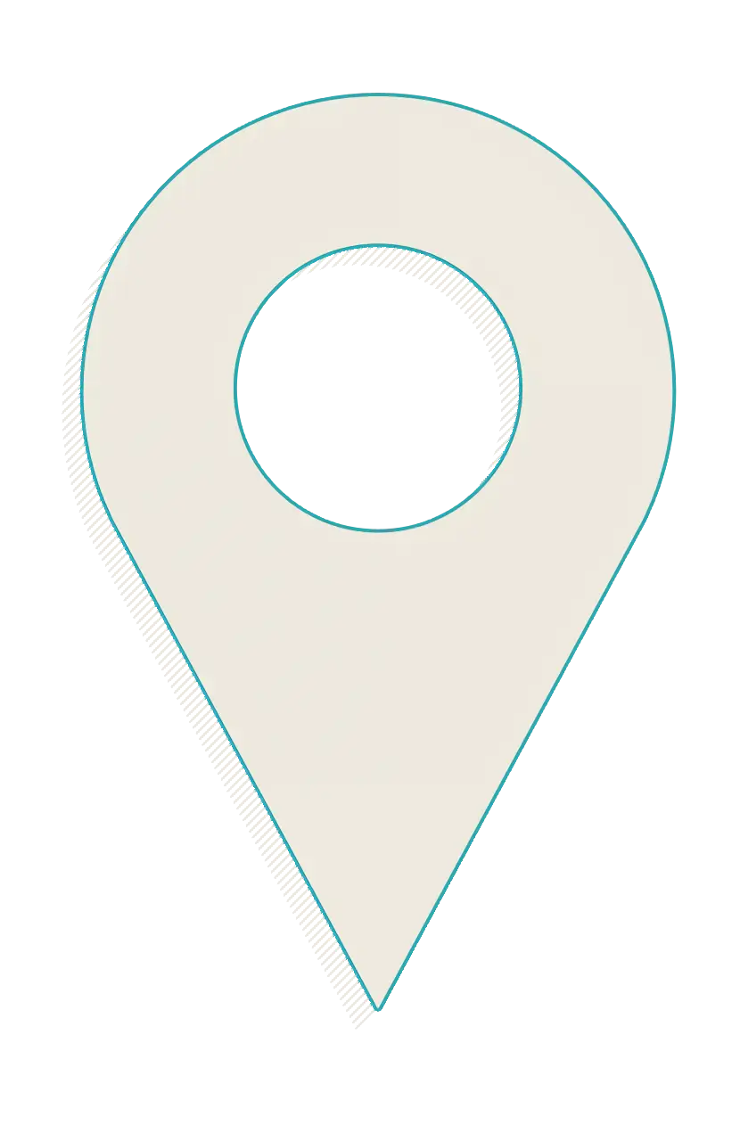 White Location Pin Icon