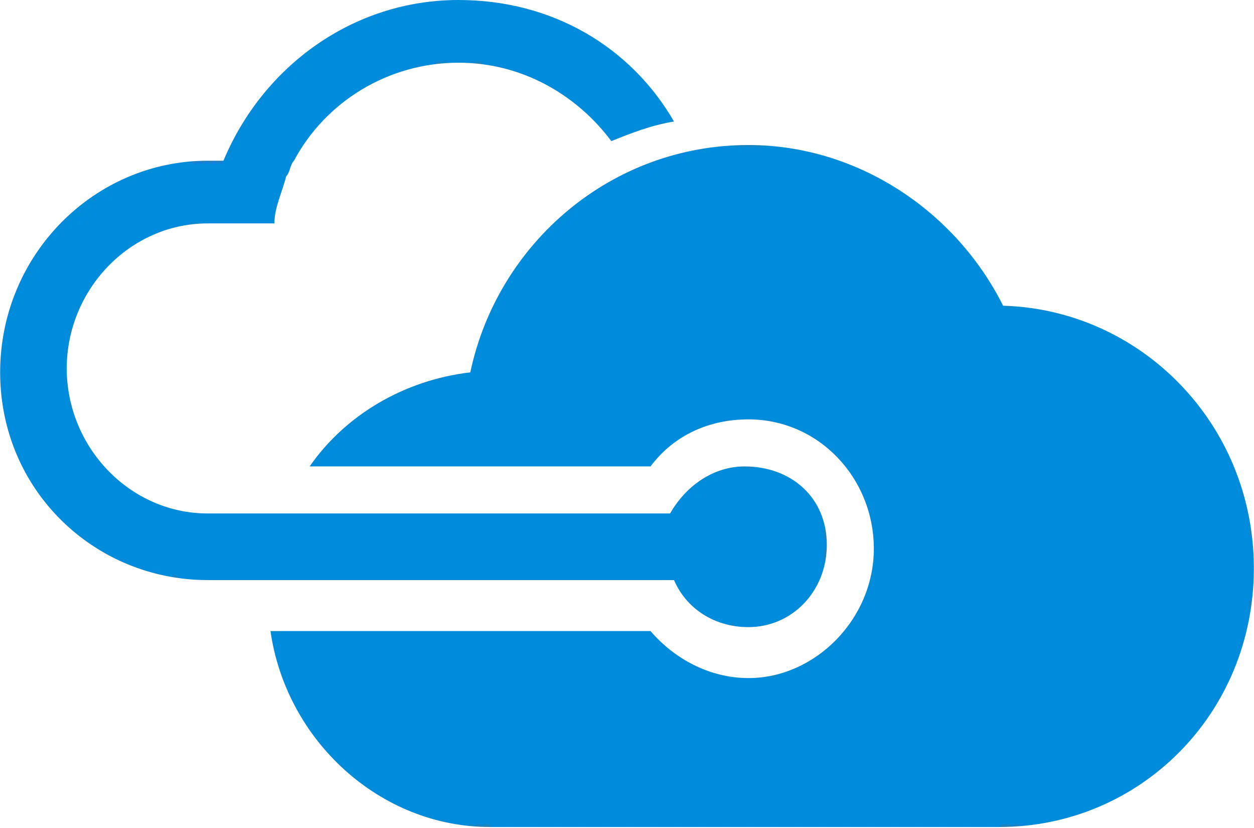 Blue Cloud Computing Icon