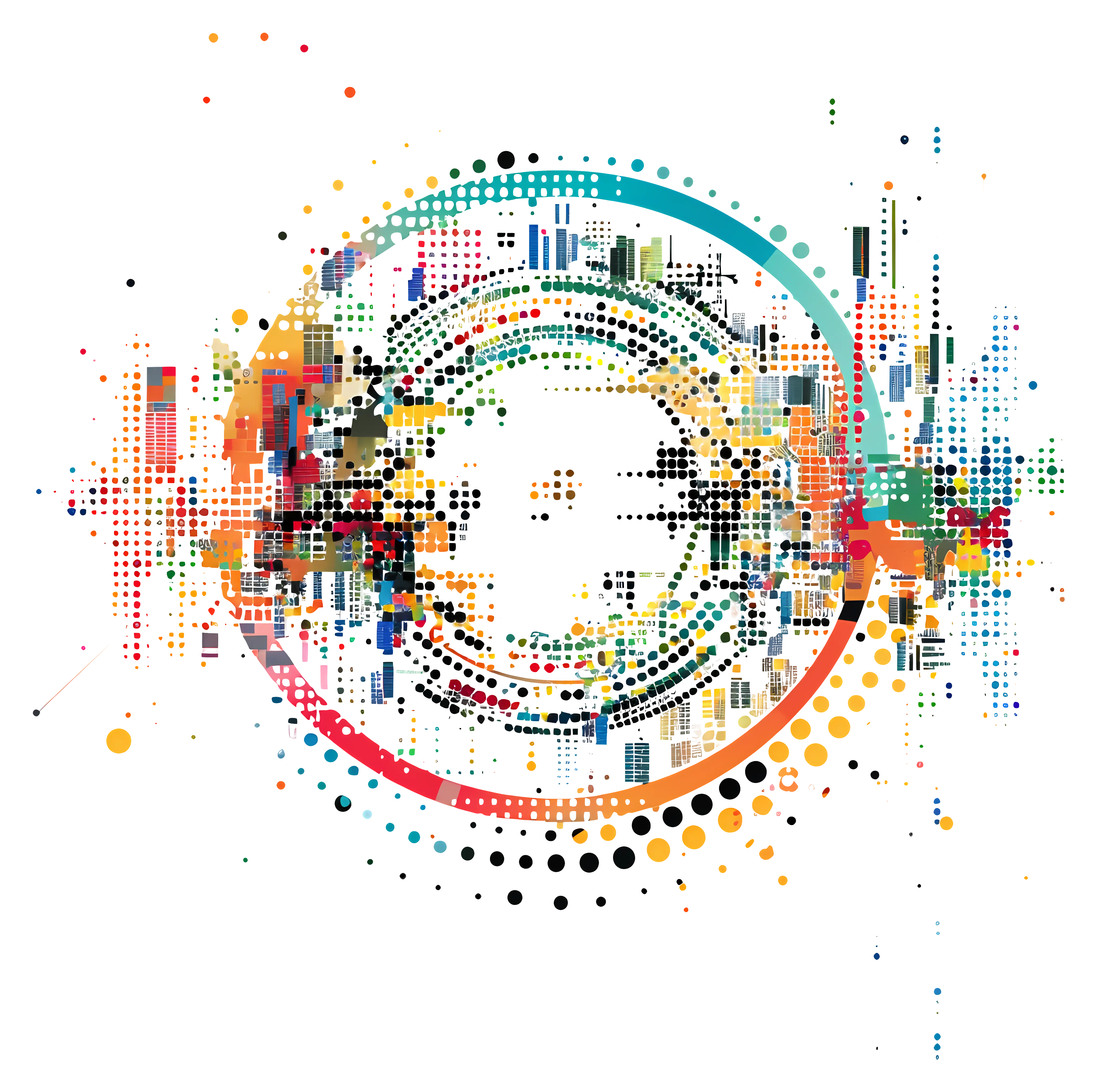 Colorful Abstract Circle Design