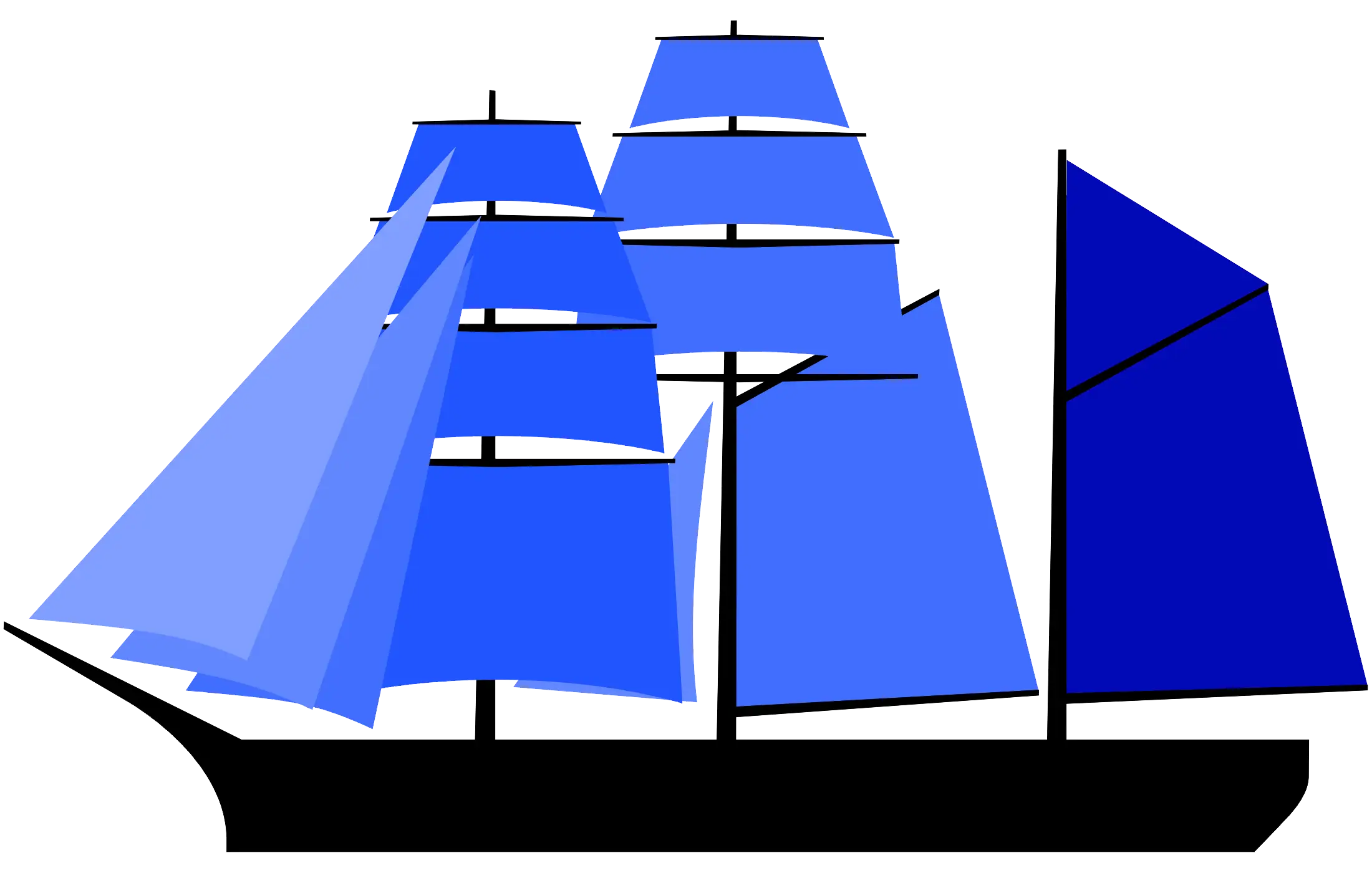 Blue Sailboat Illustration with Nautical Vibes