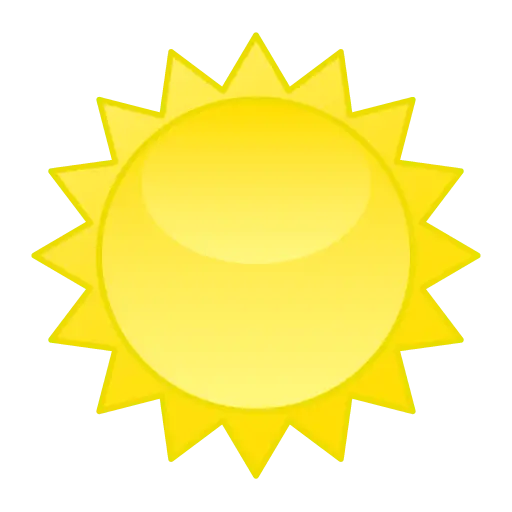 Yellow Sun Illustration with a Radiant Design