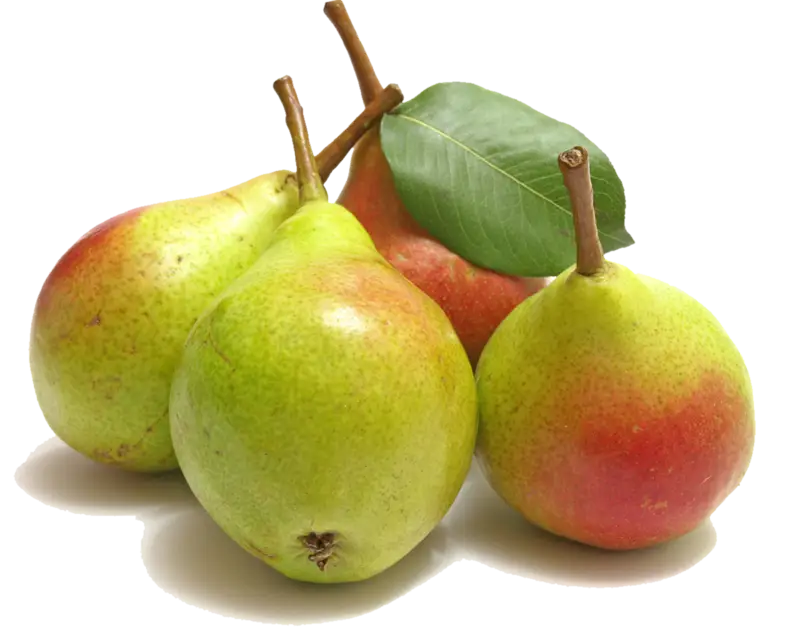 Fresh Green and Red Pears
