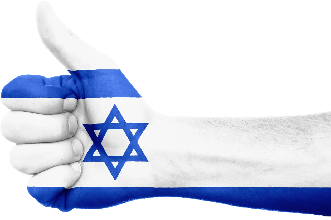 Thumbs Up with Israeli Flag