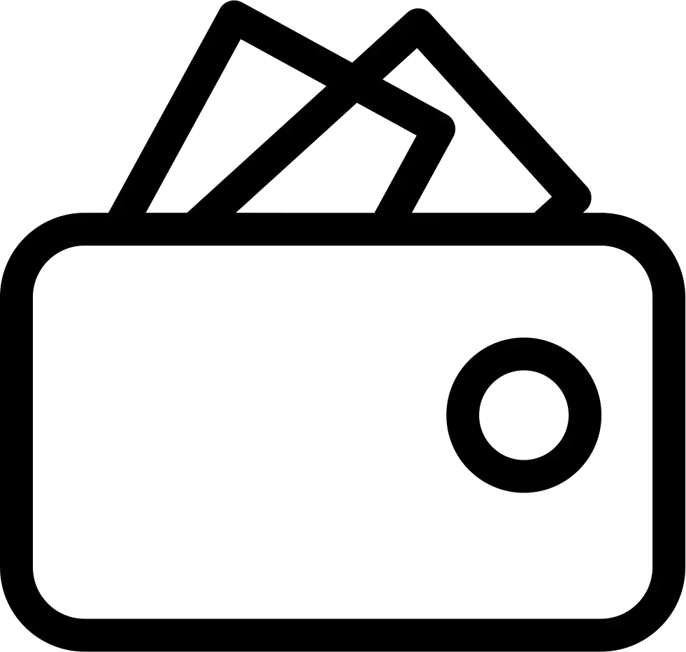 Minimalistic Wallet Icon Design