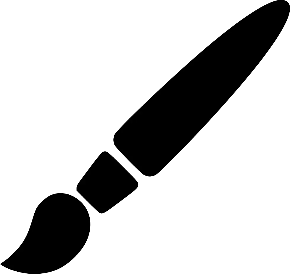 Black Paintbrush Icon