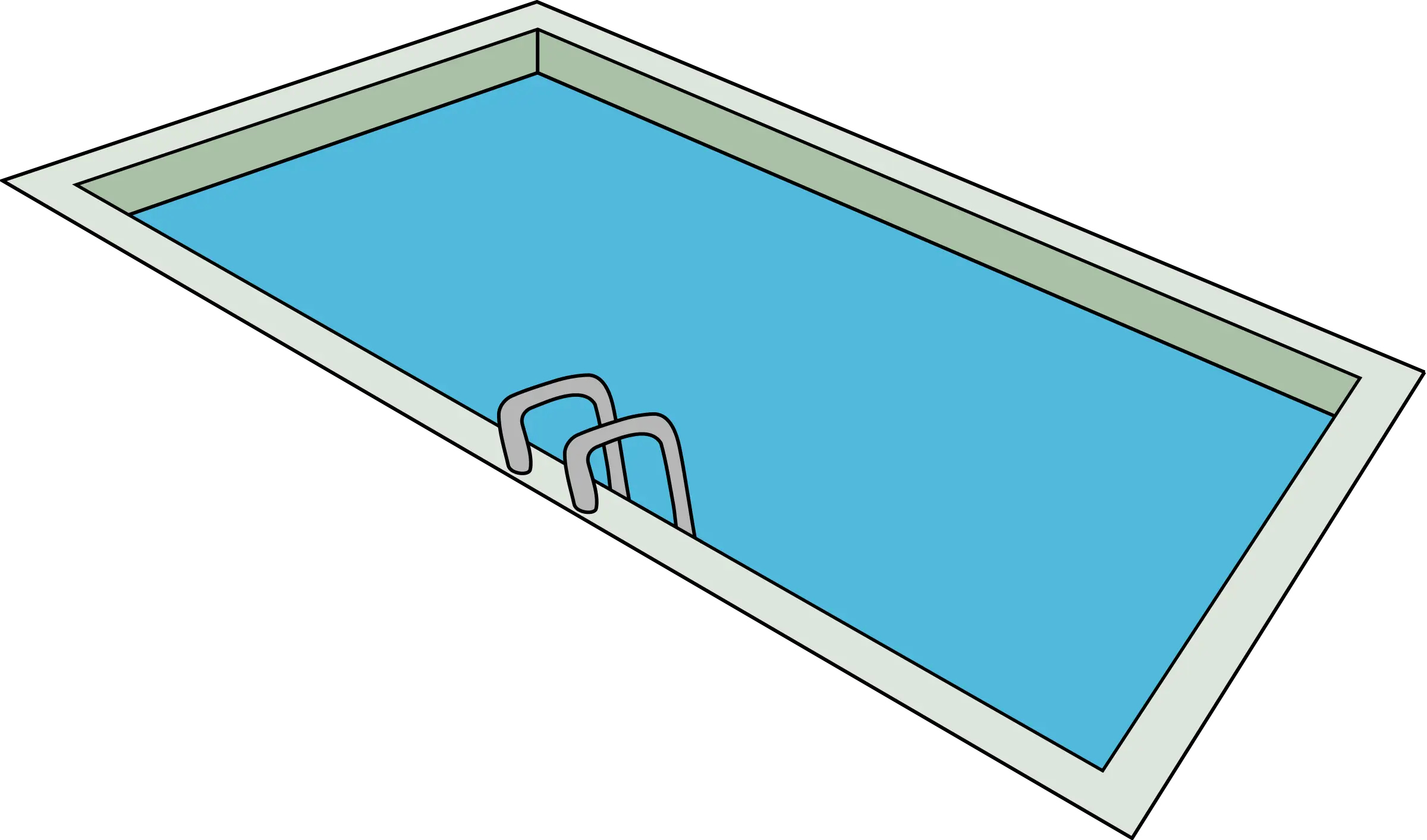 Rectangular Swimming Pool Illustration