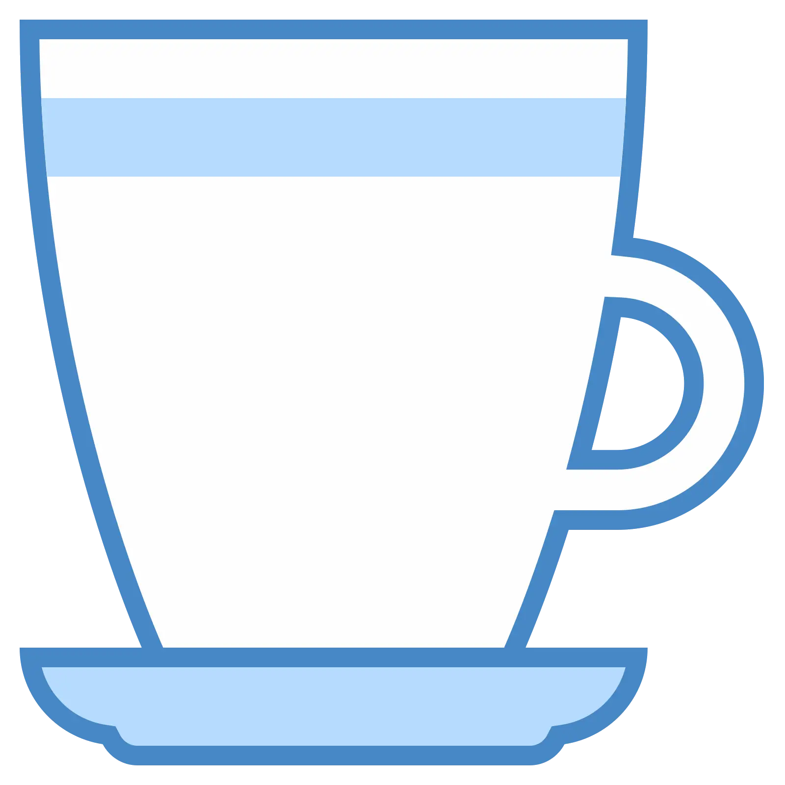 Minimalist White Coffee Cup Illustration