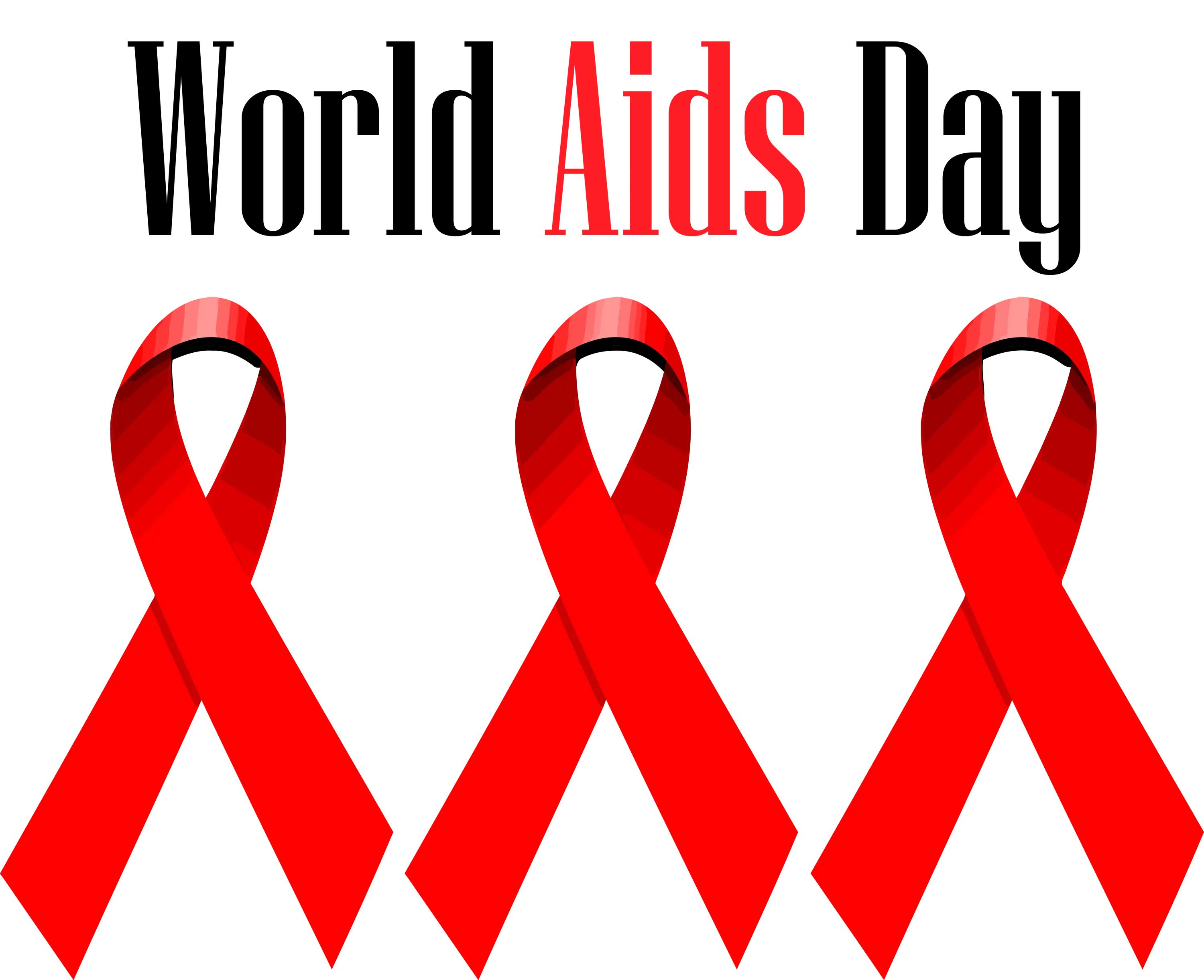 Red Ribbons for World AIDS Day Awareness