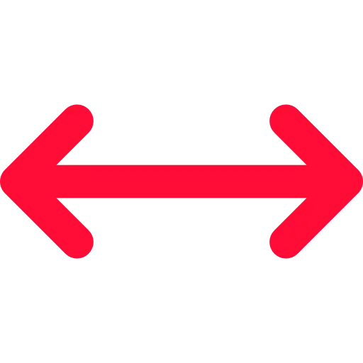 Red Left-Right Arrow
