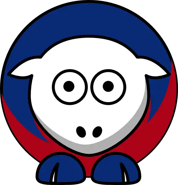 Cartoon Sheep Face Icon