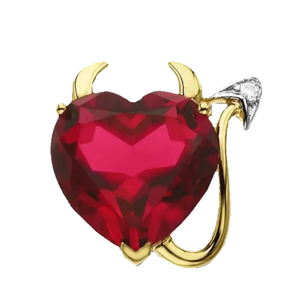 Heart with Devil Horns Jewelry