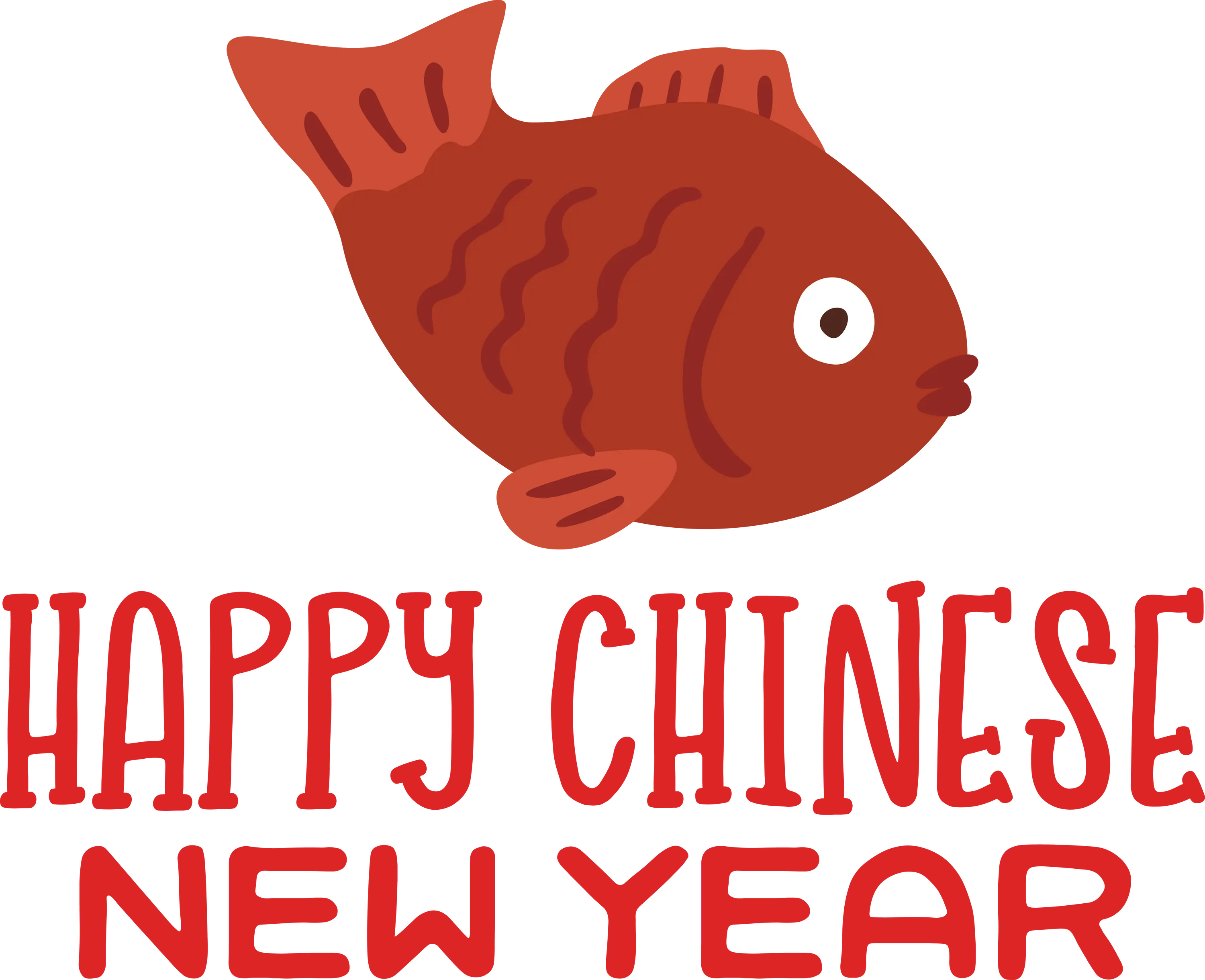 Chinese New Year Fish Illustration