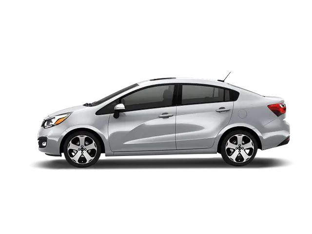 Silver Compact Sedan Car