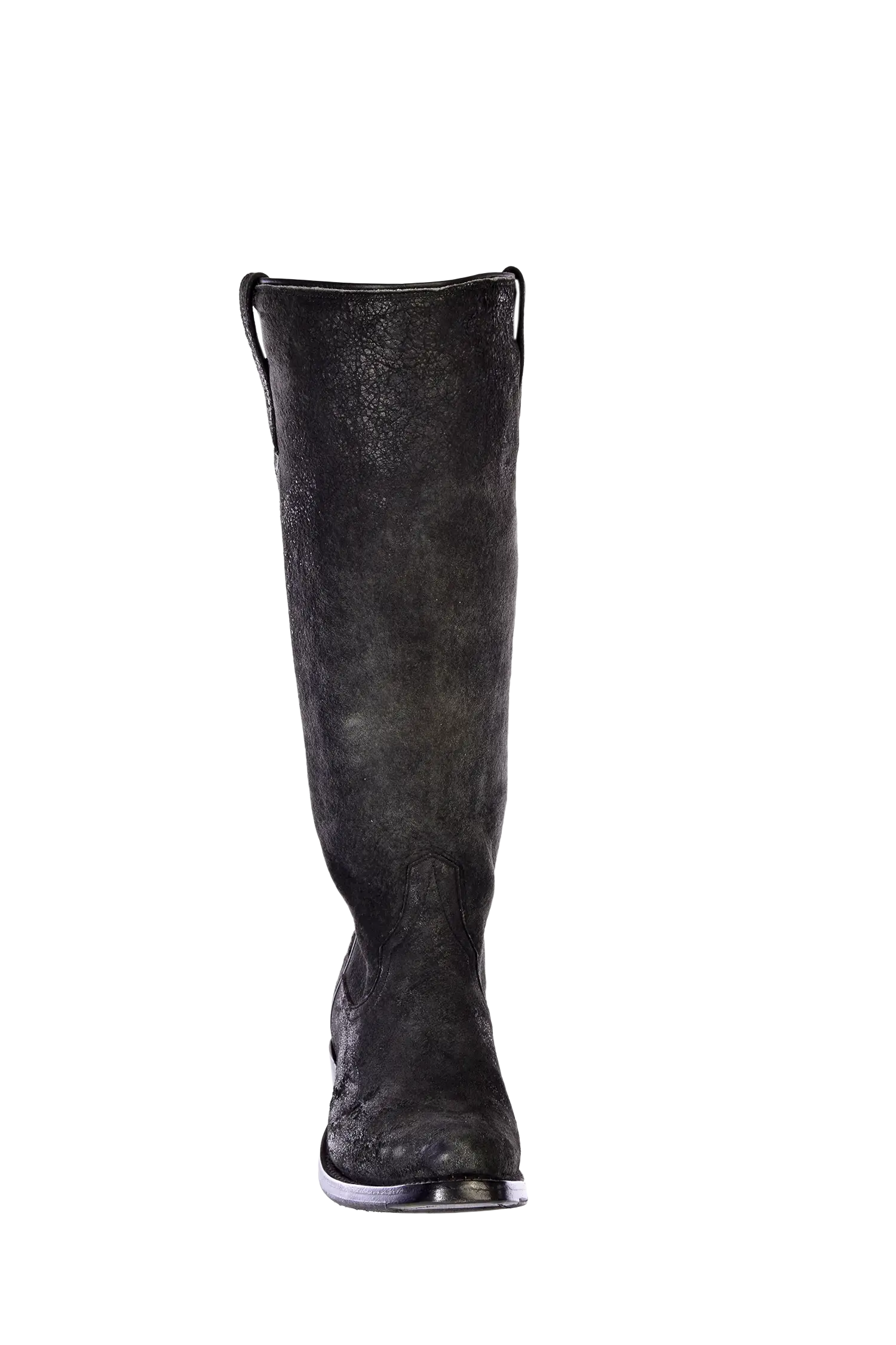Tall Black Leather Boot