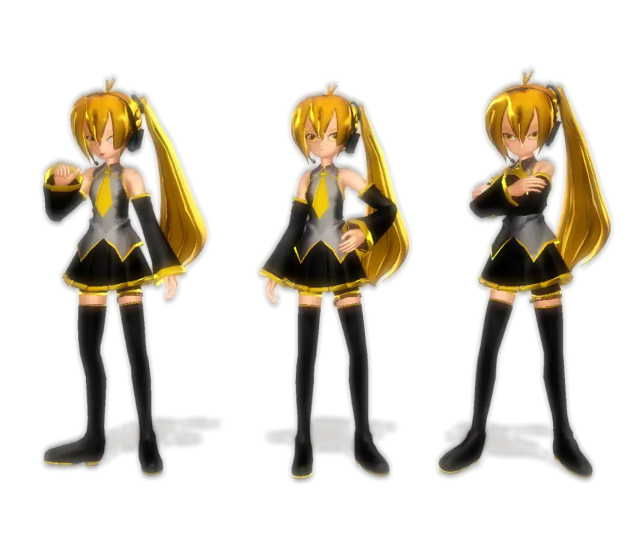 Stylish Anime Character with Yellow Hair