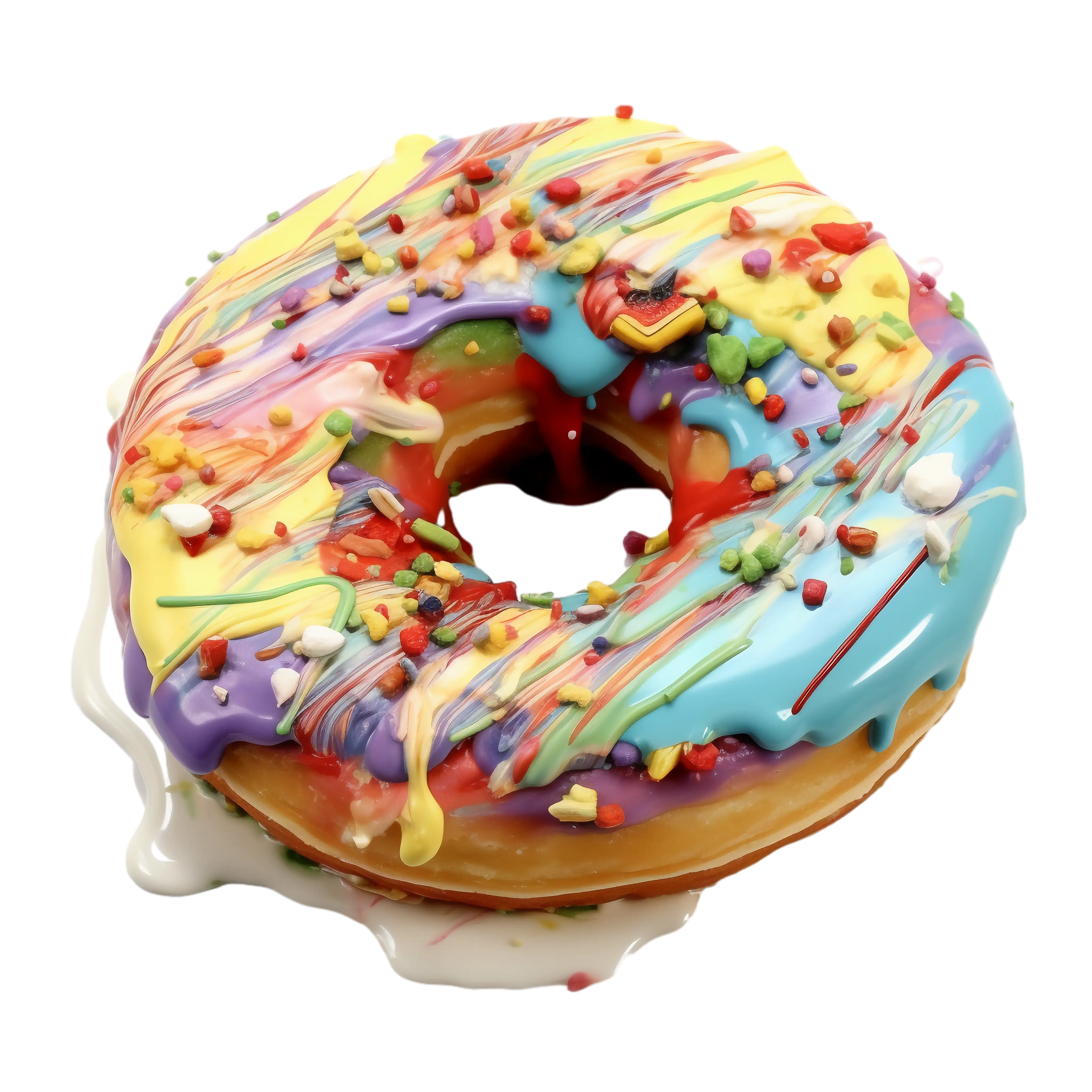 Colorful Sprinkled Donut