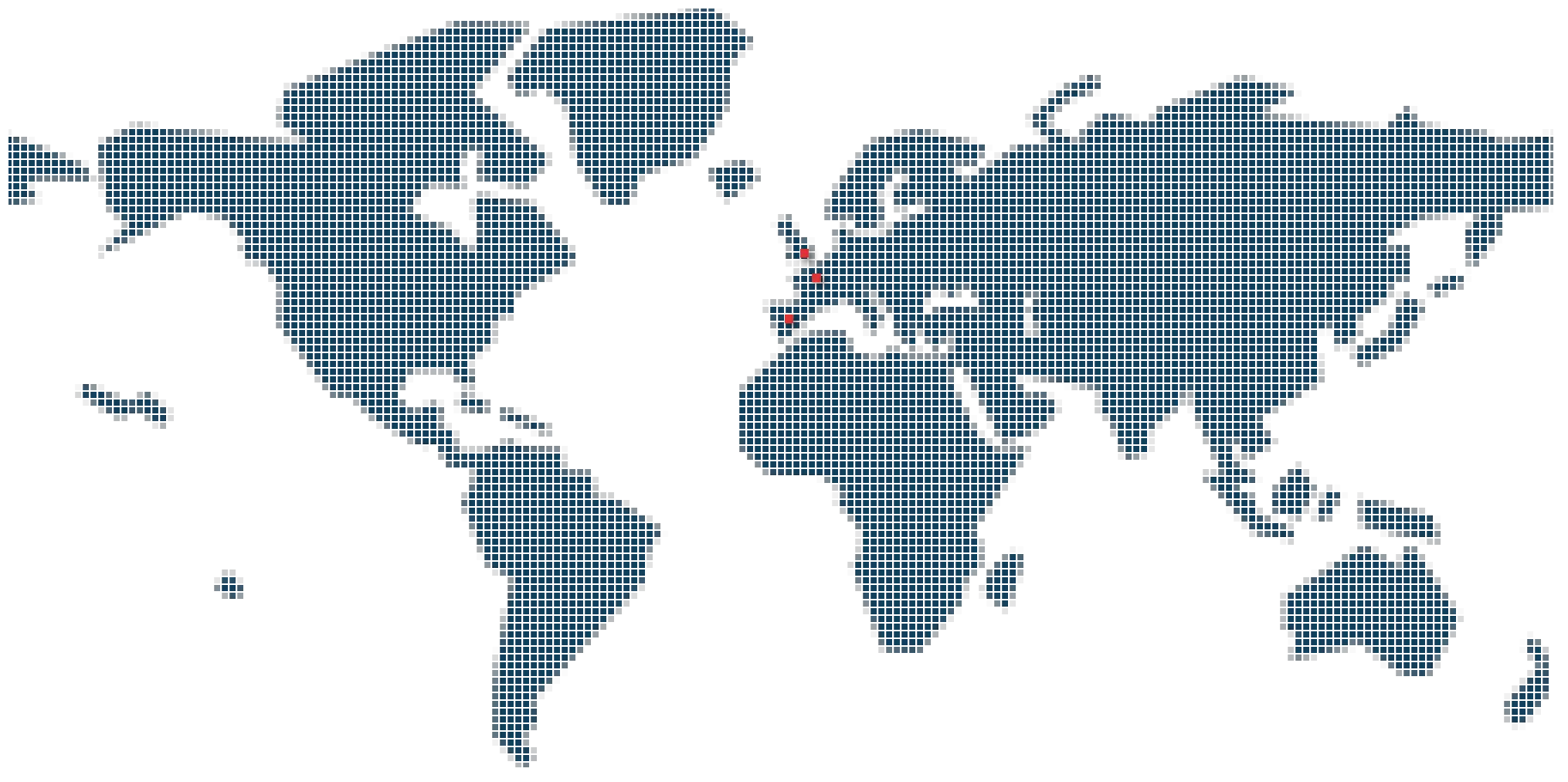 World Map Illustration in Blue