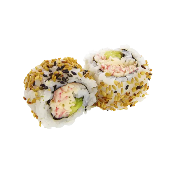 Sushi Rolls with Sesame Topping