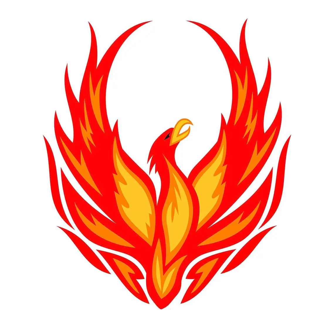 Fiery Phoenix Illustration