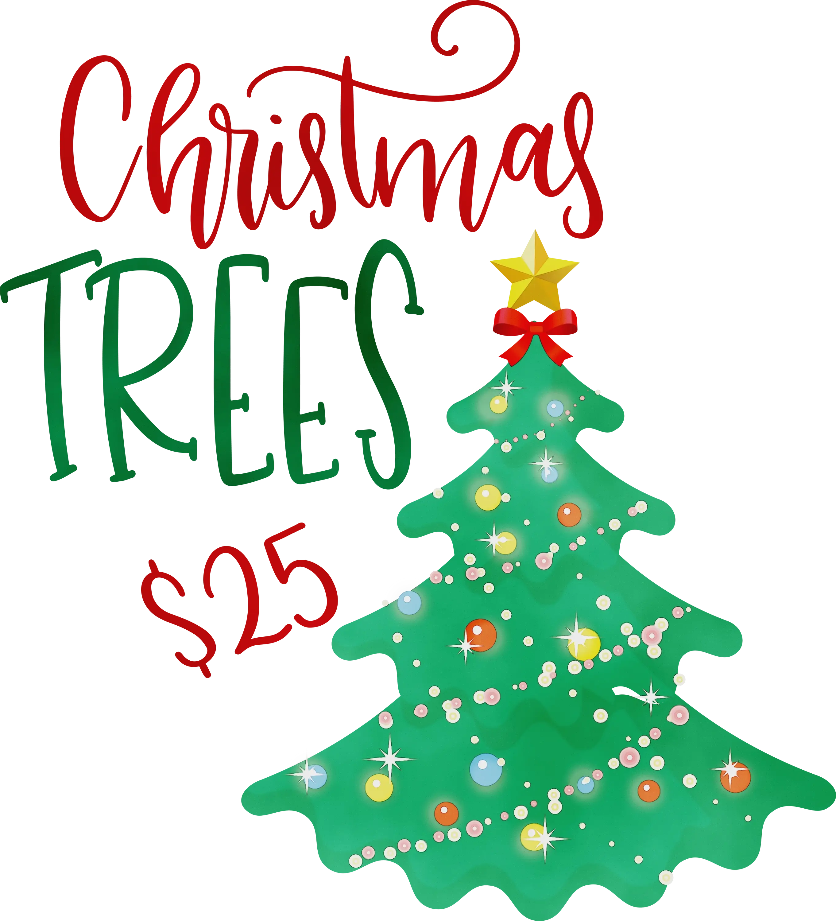 Christmas Tree Sale Advertisement
