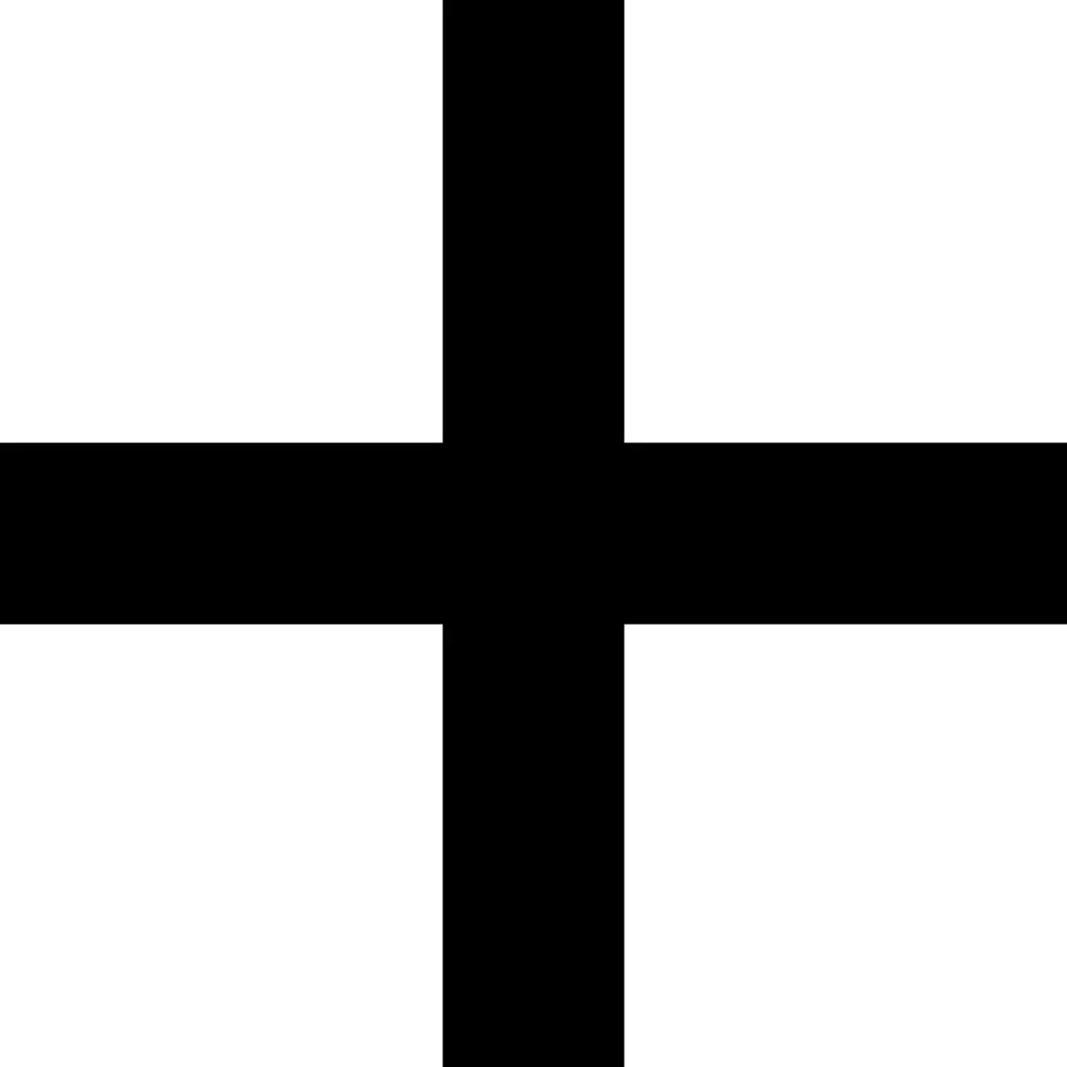 Black Plus Sign Icon