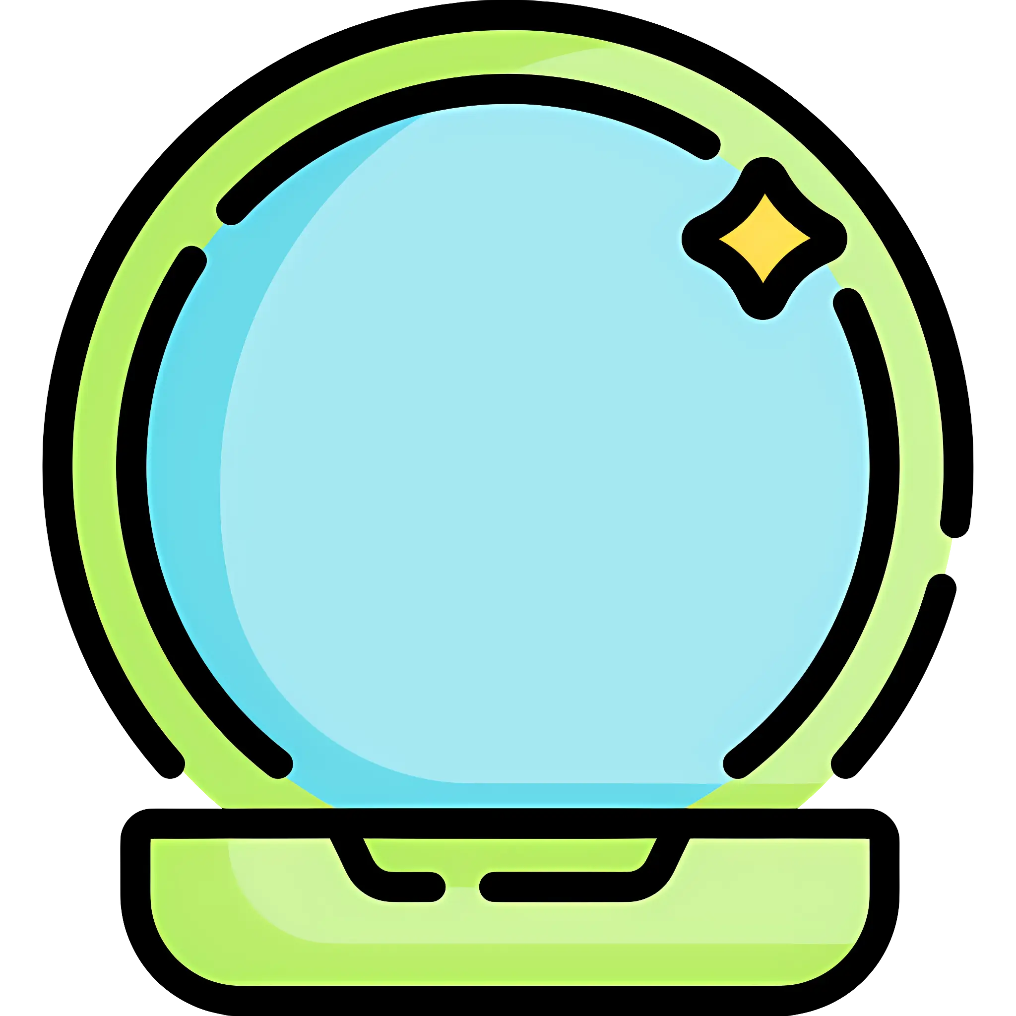 Compact Mirror with Green Case