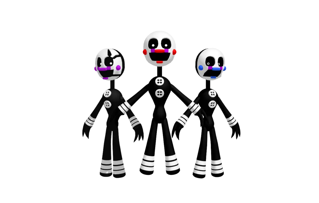 Cartoon Puppet Trio