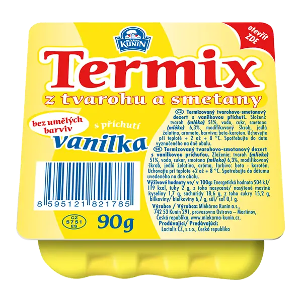 Vanilla Termix Dessert Packaging