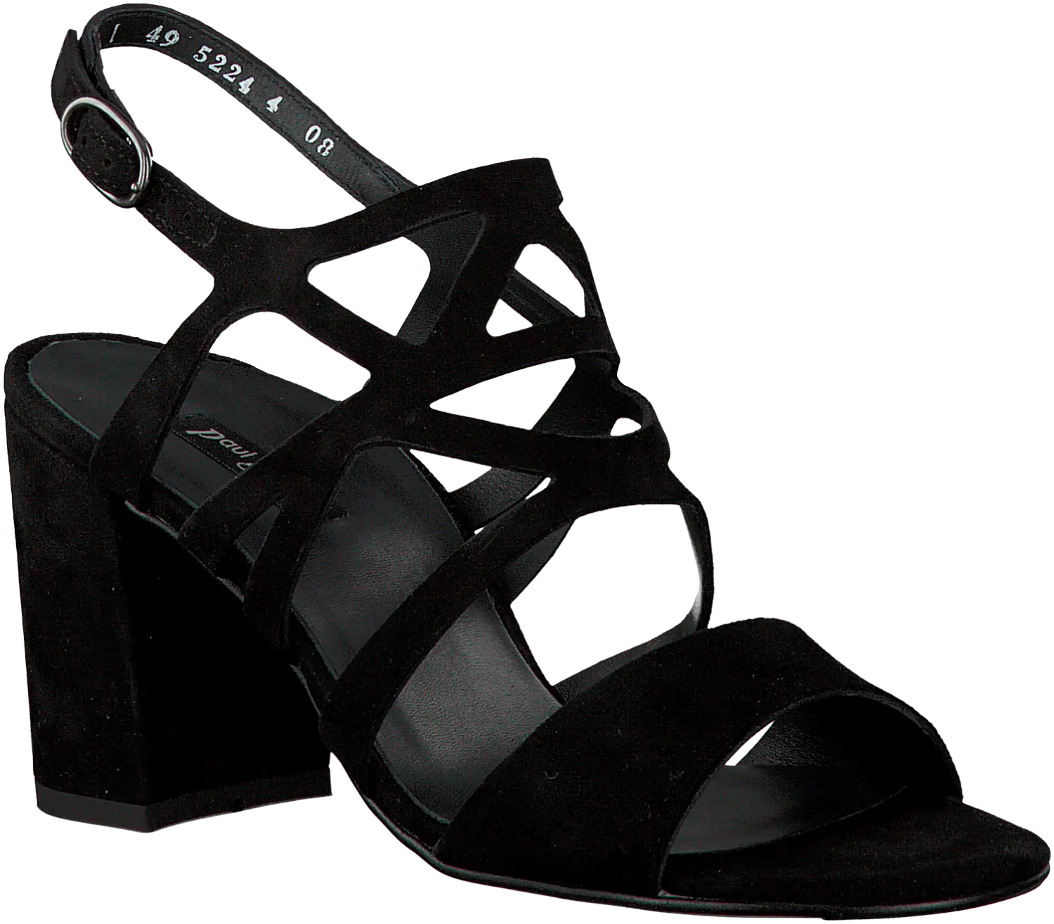 Fashionable Black High Heel Sandal
