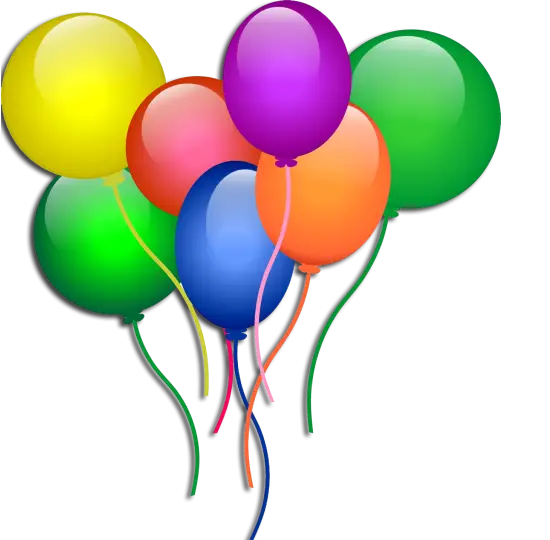 Bright and Colorful Balloons for Party Celebration