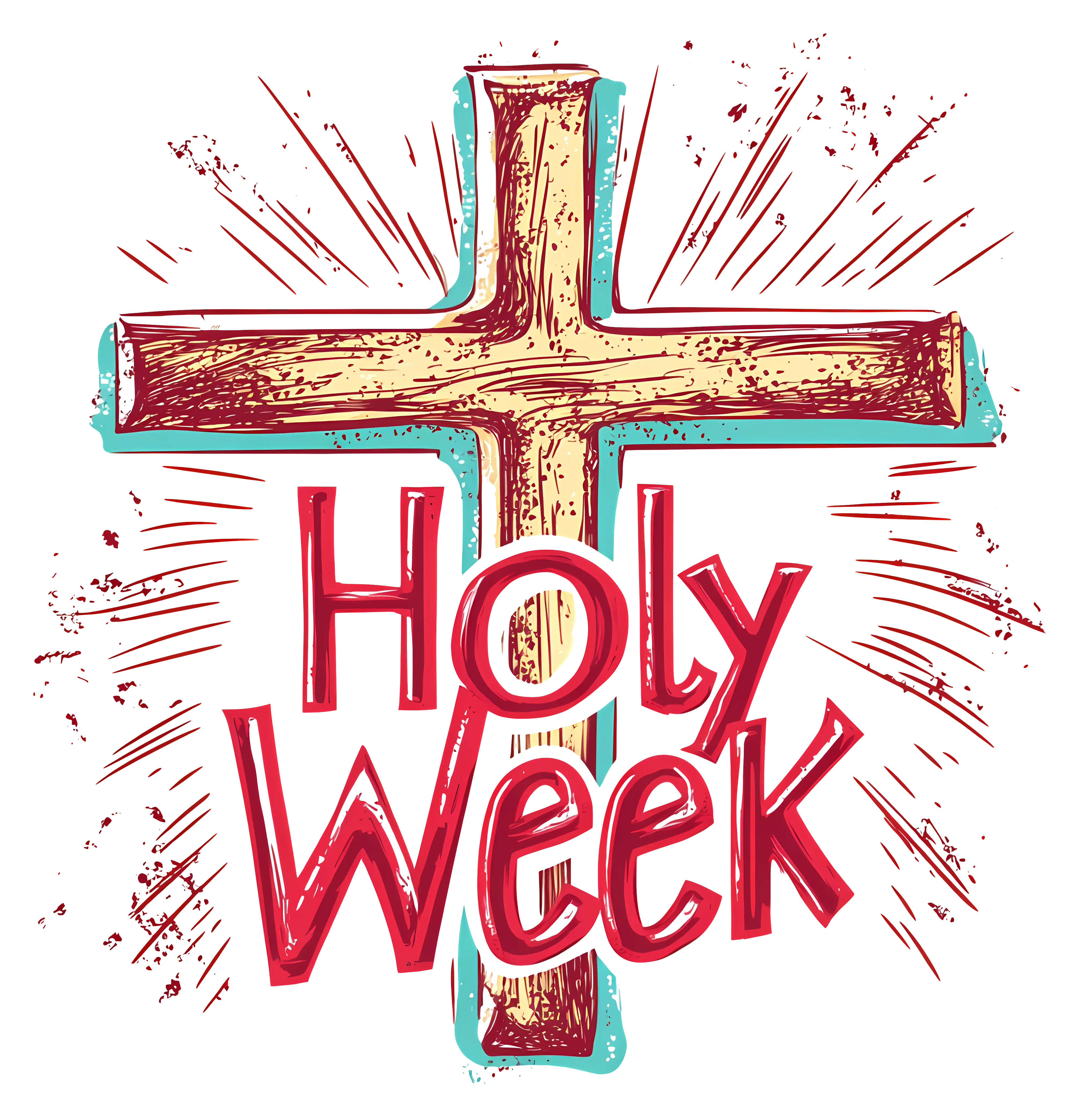 Holy Week Cross Design
