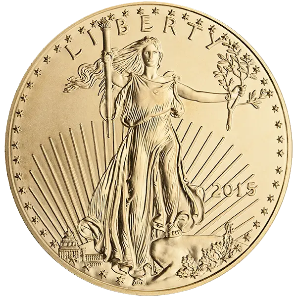 Detailed 2015 Gold Liberty Coin