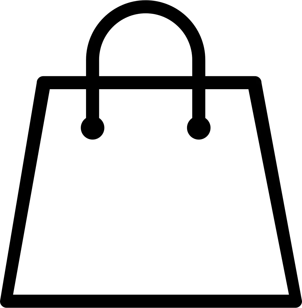 Minimal Shopping Bag Icon Symbol
