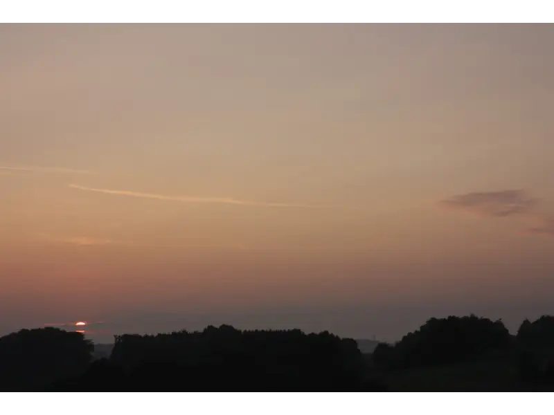Beautiful Sunset Over Horizon