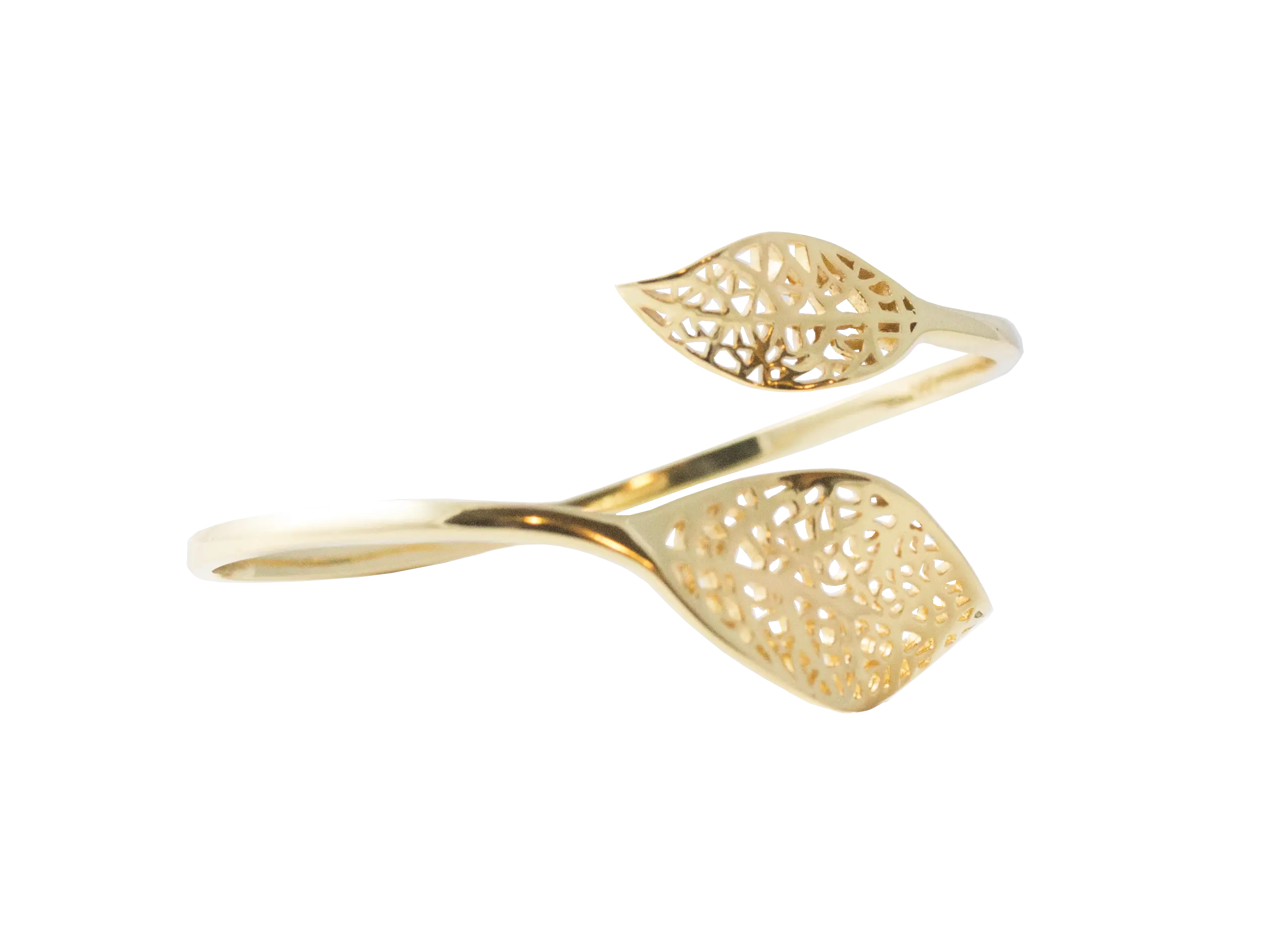 Elegant Gold Leaf Bracelet