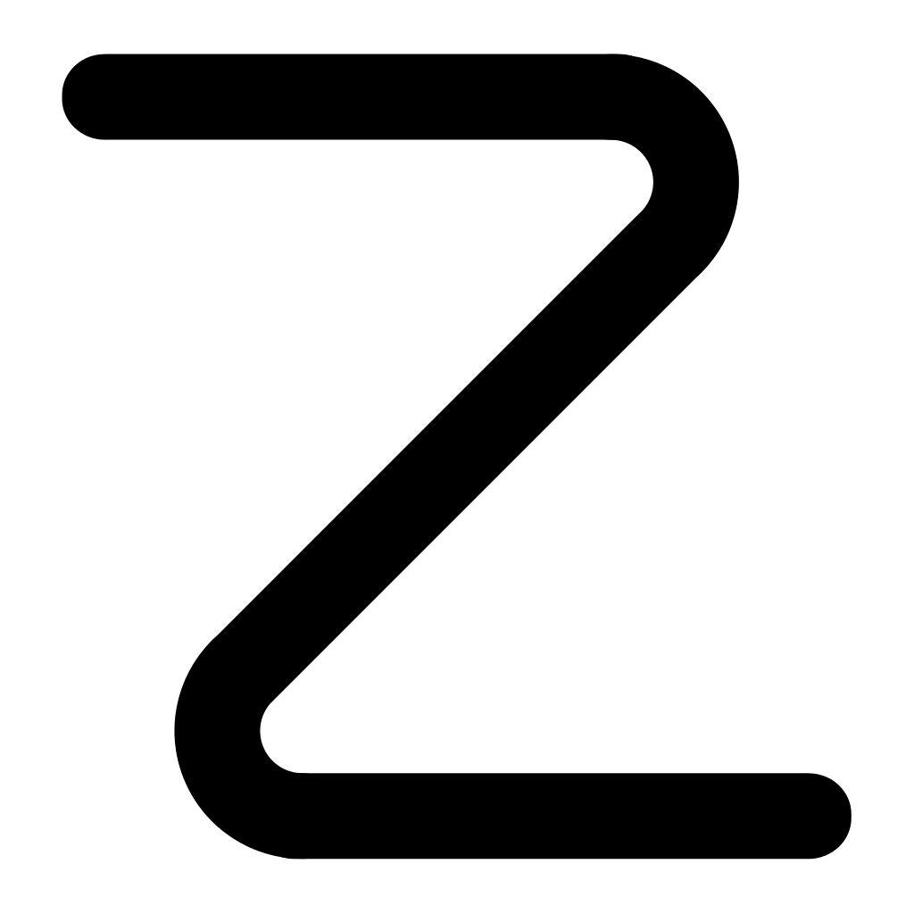 Minimalist Zigzag Symbol Icon