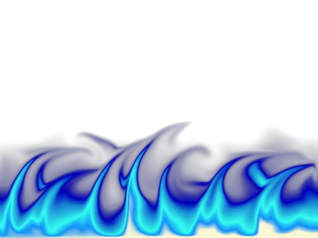 Blue Flames with Fiery Motion