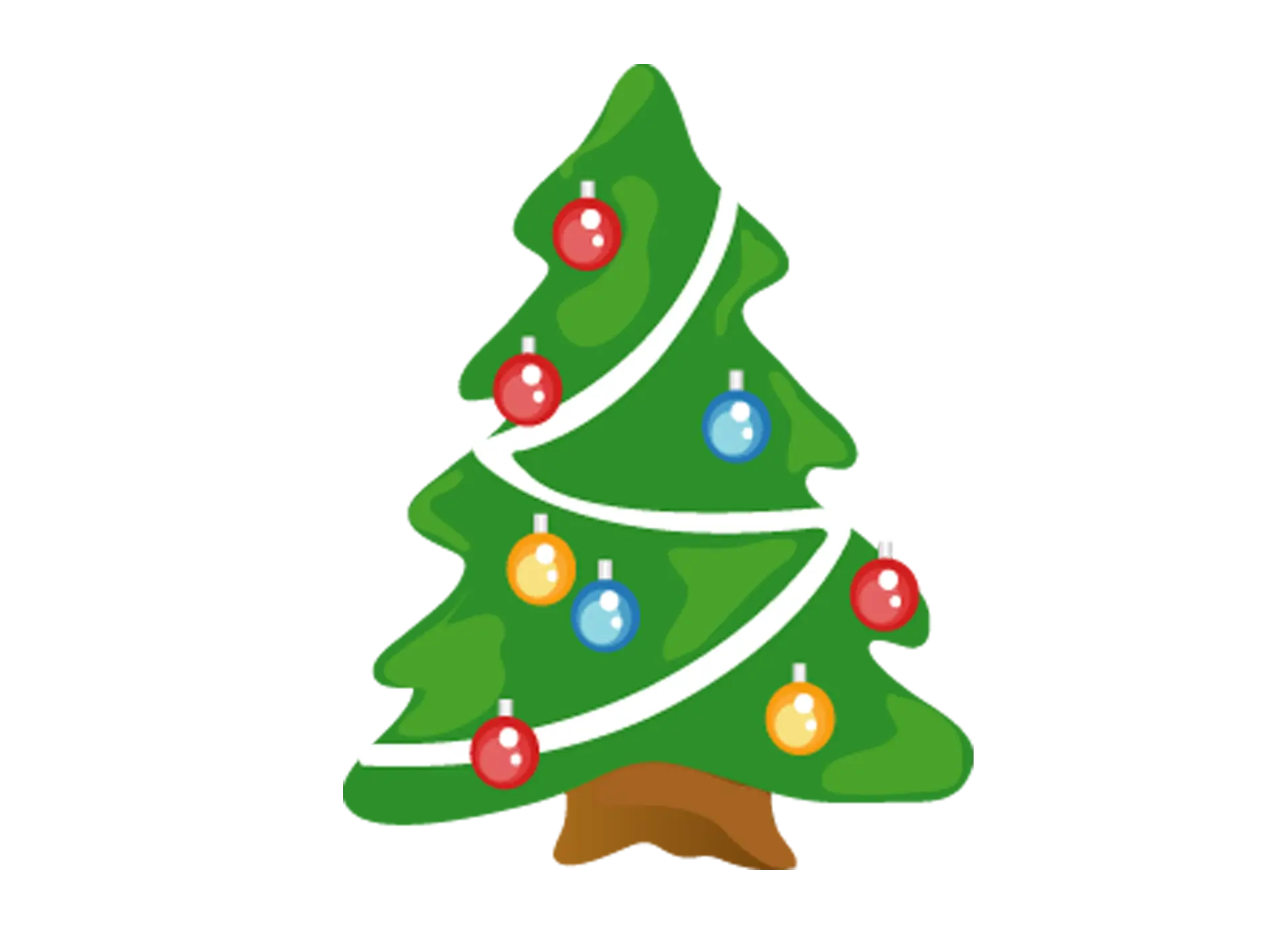 Decorated Christmas Tree with Ornaments