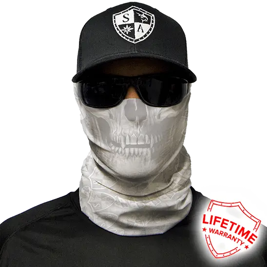Masked Person with Skull Design for Halloween
